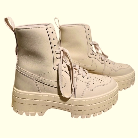 Nike Air Jordan 1 Brooklyn High Top Chunky Platform Leather Boot Size 9.5 New - Picture 9 of 12